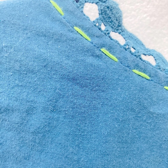 Nick & Mo teal boho jacket with eyelet detailing size large - Picture 8 of 8